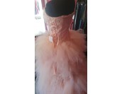 ВИП бална сватбена рокля богато орнаментирана УЛТРА обемна в пепел от рози ВИП бална сватбена рокля богато орнаментирана УЛТРА обемна в пепел от рози