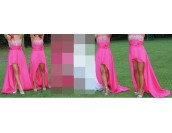 дамска вечерна къса или дълга луксозна абитуриентска рокля 2 в 1 дамска вечерна къса или дълга луксозна абитуриентска рокля 2 в 1