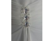 луксозна бутикова рокля в слонова кост високо качество в мини размери