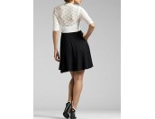 официална рокля с дантелени ръкави и гръб в 2 гами